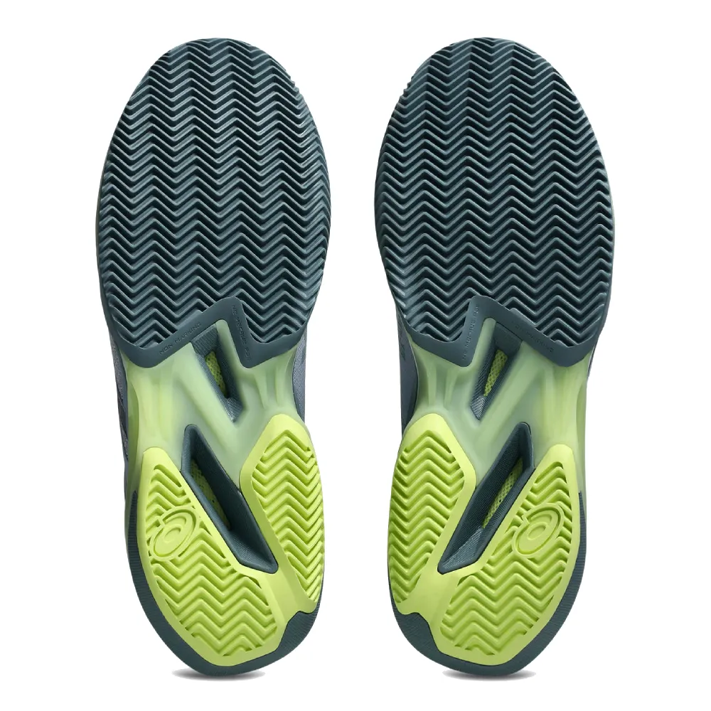 Asics Solution Speed FF 4 Clay Men's Tennis Shoe (Grey Blue/Ironclad) - RacquetGuys.ca