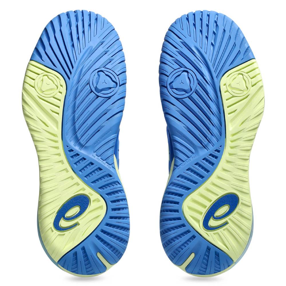 Asics Gel Resolution X Women's Tennis Shoe (Blue Coast/Huddle Yellow) - RacquetGuys.ca