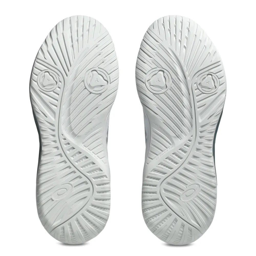 Asics Gel Dedicate 9 Wide Women's Tennis Shoe (White/Pure Silver) - RacquetGuys.ca