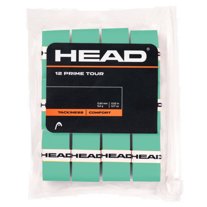 Head Prime Tour Overgrip 12 Pack Mint - RacquetGuys.ca