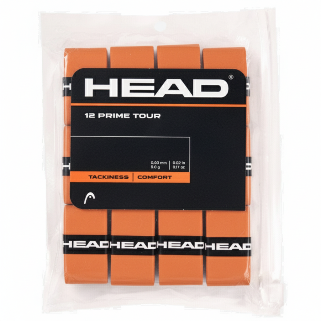 Head Prime Tour Overgrip 12 Pack Orange - RacquetGuys.ca