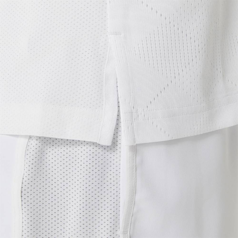 Asics Men's Match Actibreeze Polo Shirt (Brilliant White) - RacquetGuys.ca