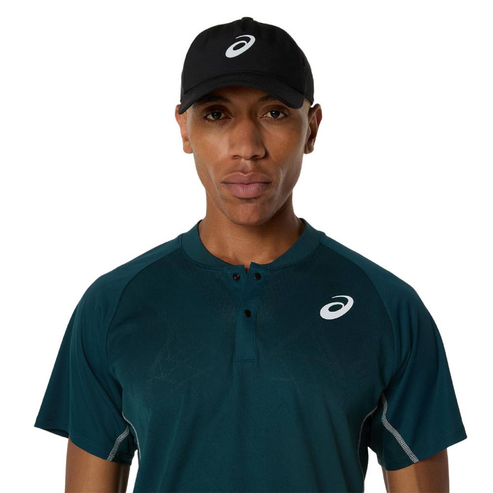Asics Men's Match Actibreeze Polo Shirt (Saxon Green) - RacquetGuys.ca