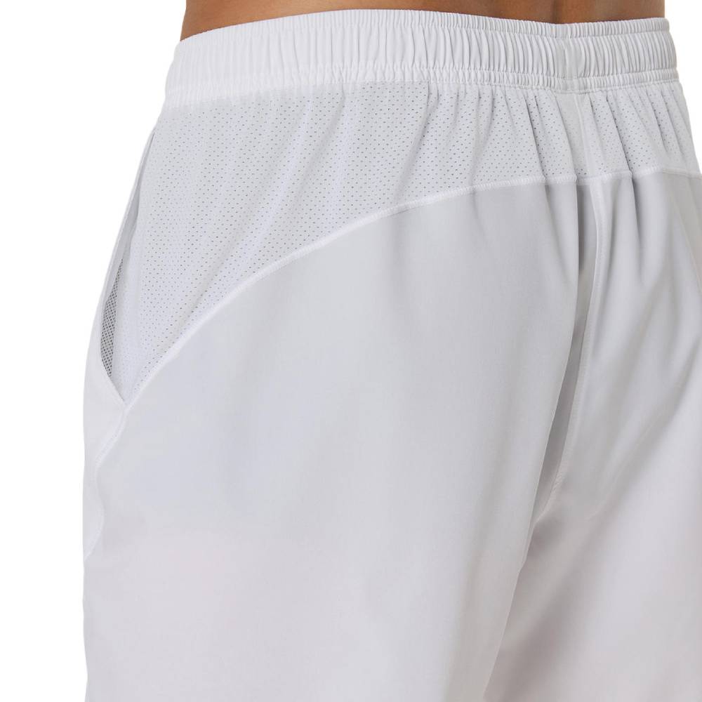 Asics Men's Court 7-Inch Shorts (Brilliant White) - RacquetGuys.ca