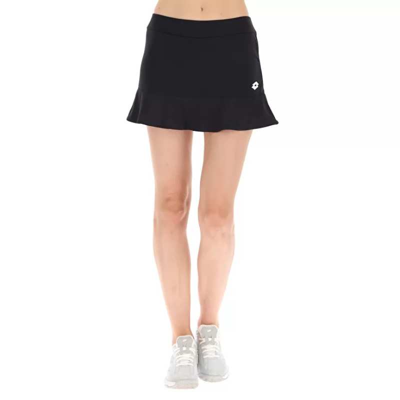 Lotto Women's Squadra II Skirt (Black) - RacquetGuys.ca