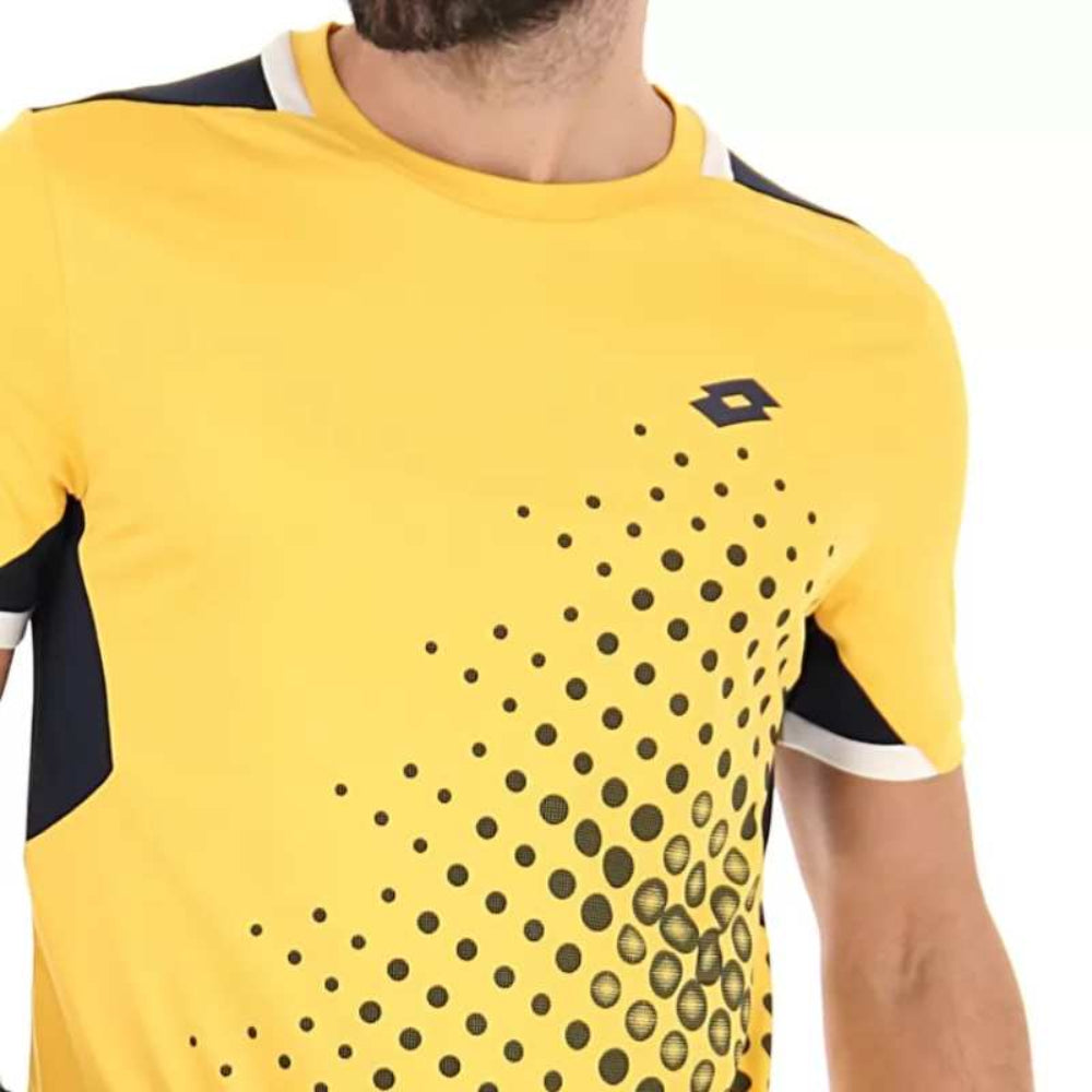 Lotto Men's IV 1 Top (Saffron/Navy Blue) - RacquetGuys.ca