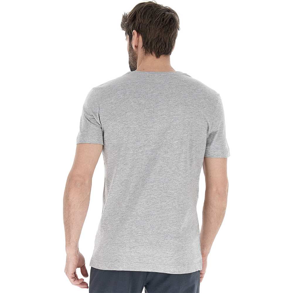 Lotto Men's 6C Tee Top (Cool Grey) - RacquetGuys.ca
