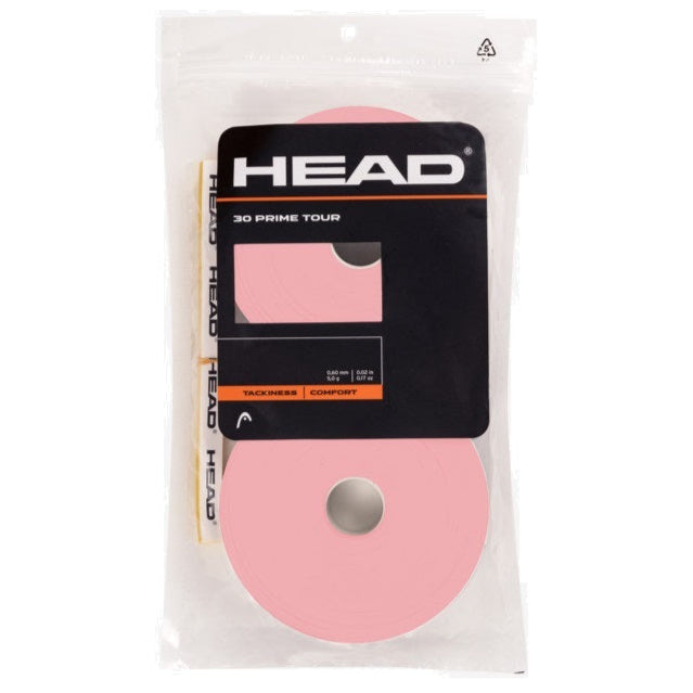 Head Prime Tour Overgrip 30 Pack Pink - RacquetGuys.ca
