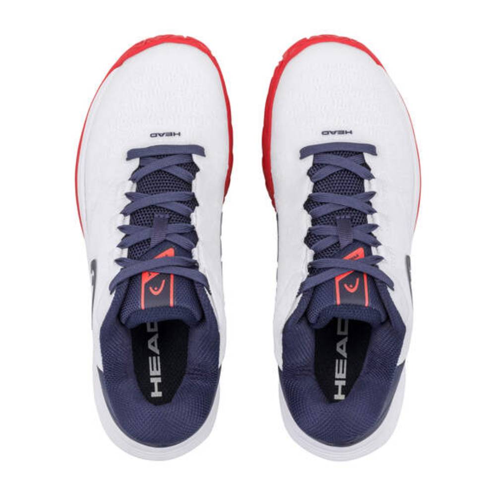 Head Revolt Pro 5.0 Junior Tennis Shoe (White/Navy) - RacquetGuys.ca