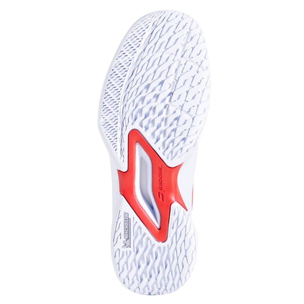 Babolat Propulse 3 AC Junior Tennis Shoe (White/Red) - RacquetGuys.ca