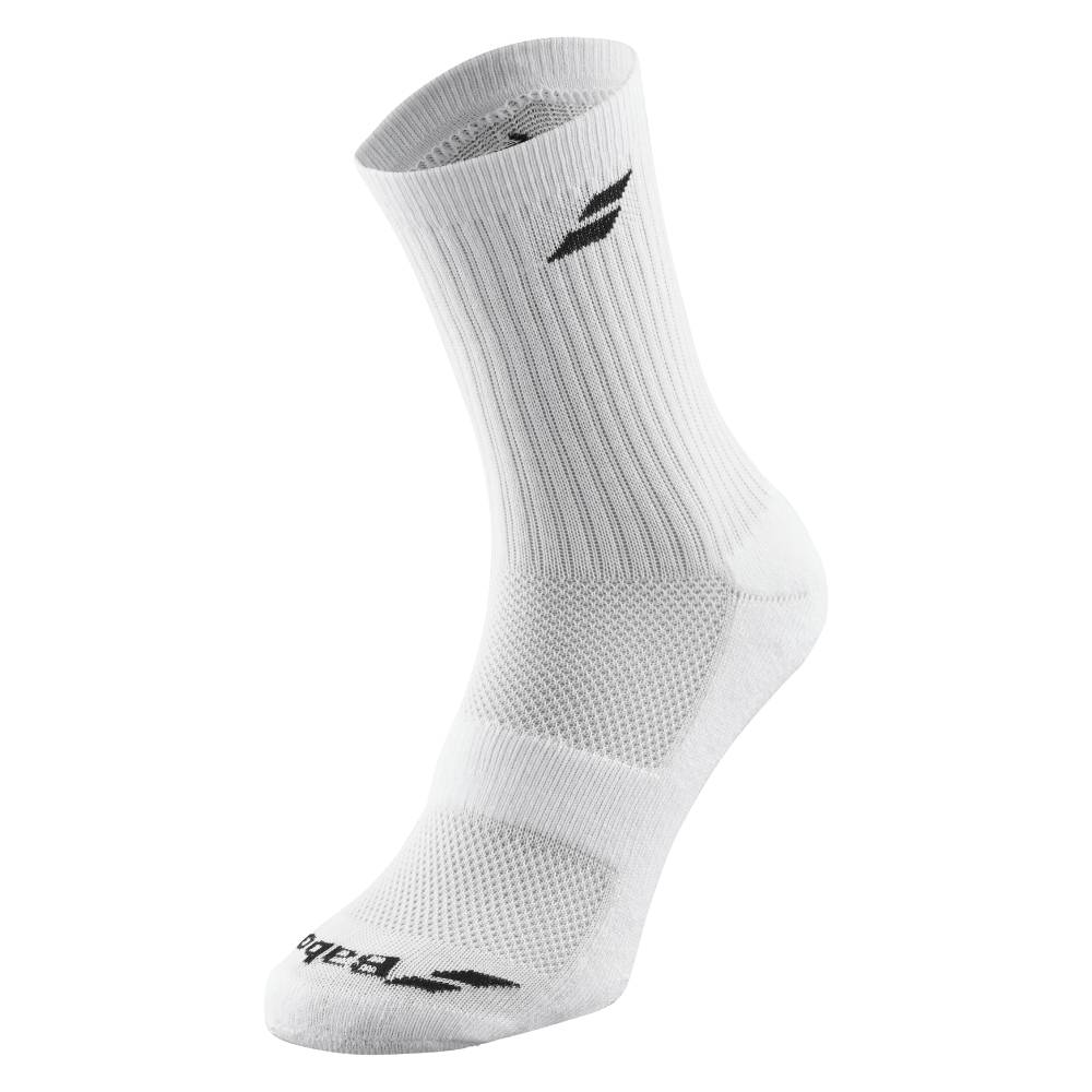 Babolat Mix 3 Pairs Socks (White) - RacquetGuys.ca