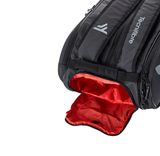 Tecnifibre Team Dry 12 Racquet Bag (Black/Silver) - RacquetGuys.ca