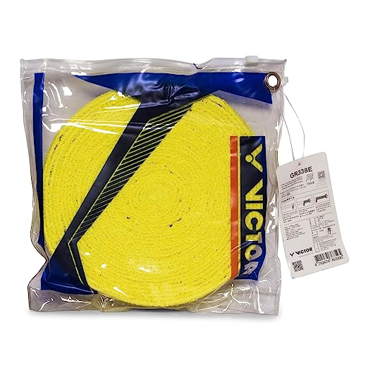 Victor GR-338 Towel Grip - 10 m. Roll (Yellow) - RacquetGuys.ca