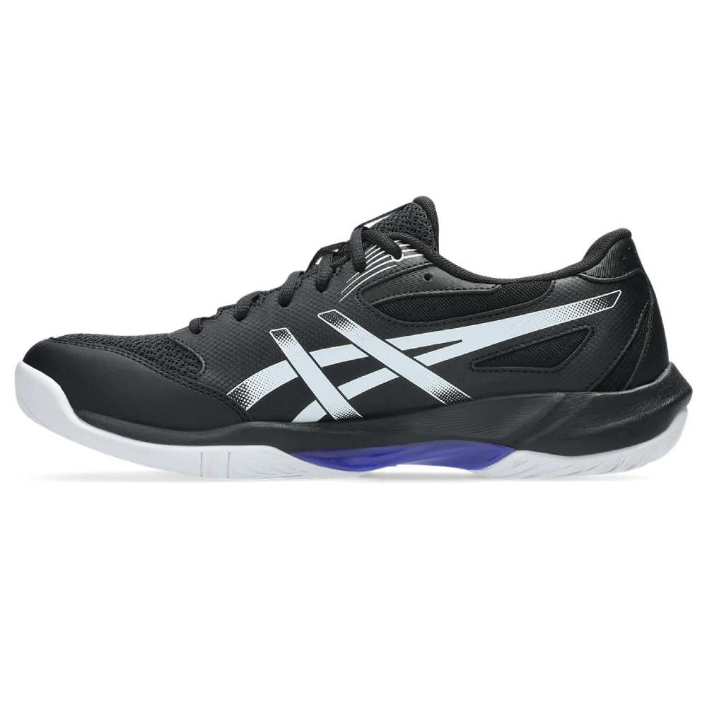 Asics Gel Rocket 12 Men's Indoor Court Shoe (Black/Cobalt Burst) - RacquetGuys.ca