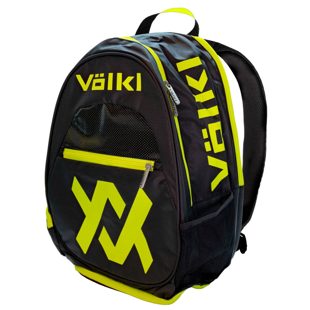 Volkl Tour Backpack Racquet Bag (Black/Neon Yellow) - RacquetGuys.ca