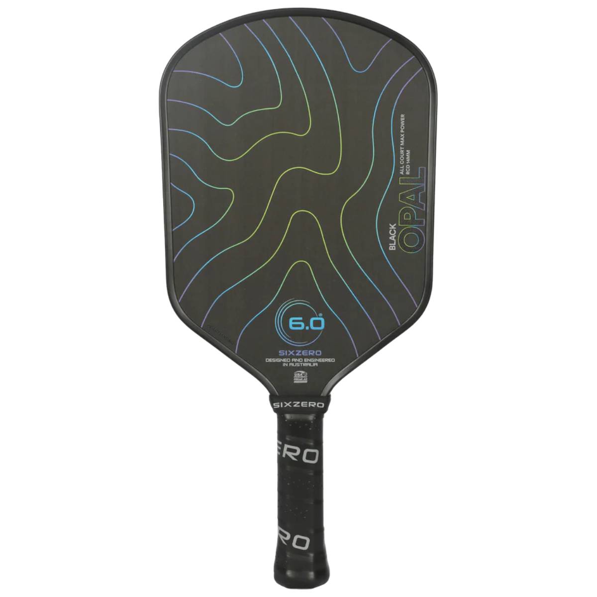 SIXPAD SE-AX00A BLACK　LL Six Zero Black Opal Pickleball Paddle – RacquetGuys.ca