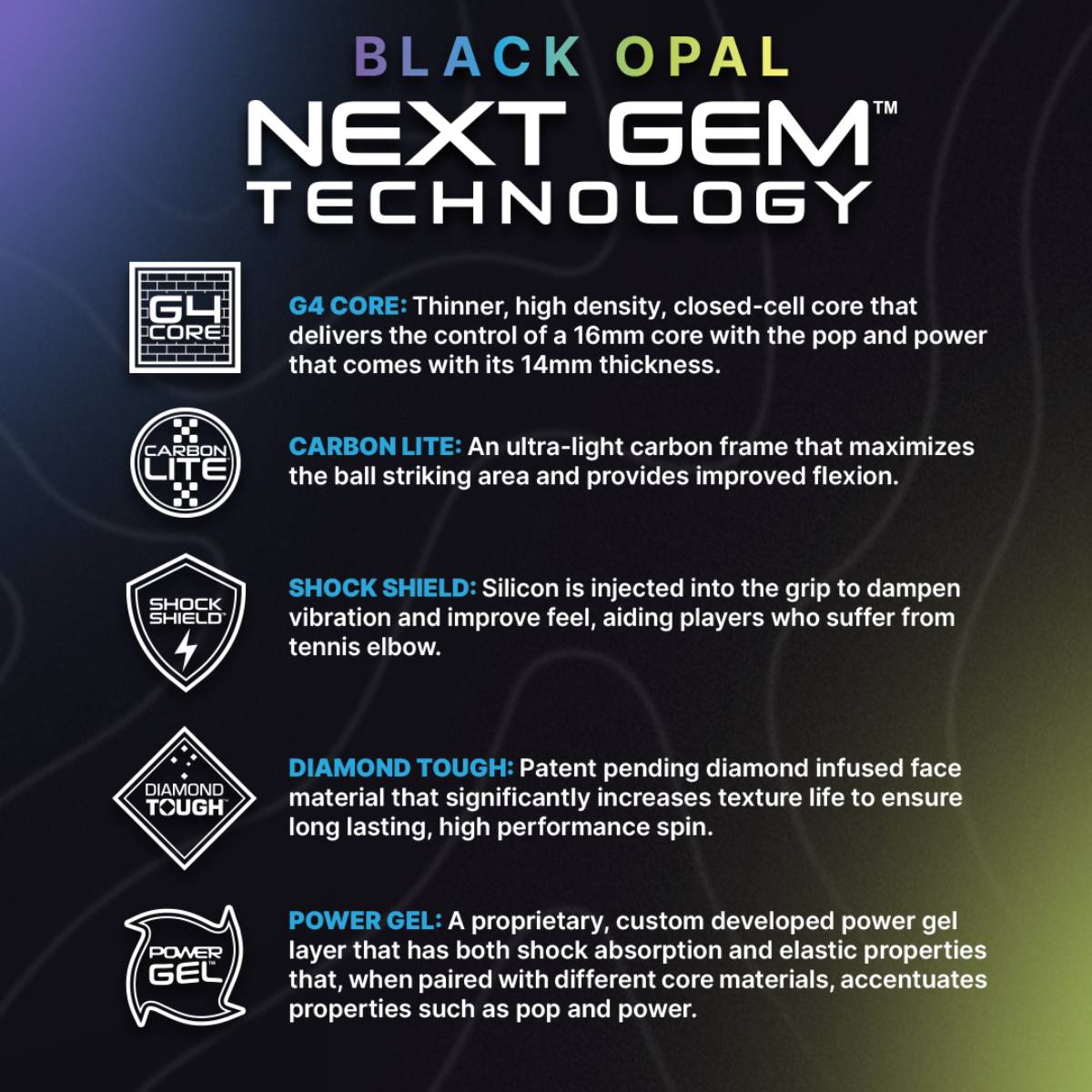 Six Zero Black Opal - RacquetGuys.ca