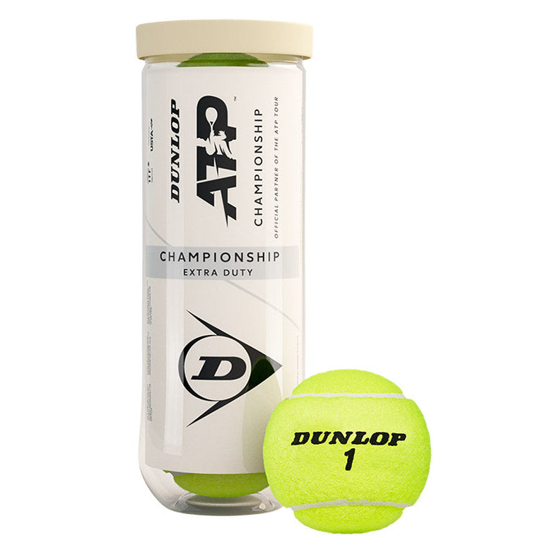 Dunlop ATP Championship Extra Duty Tennis Balls RG Logo 6 Can Pack - RacquetGuys.ca