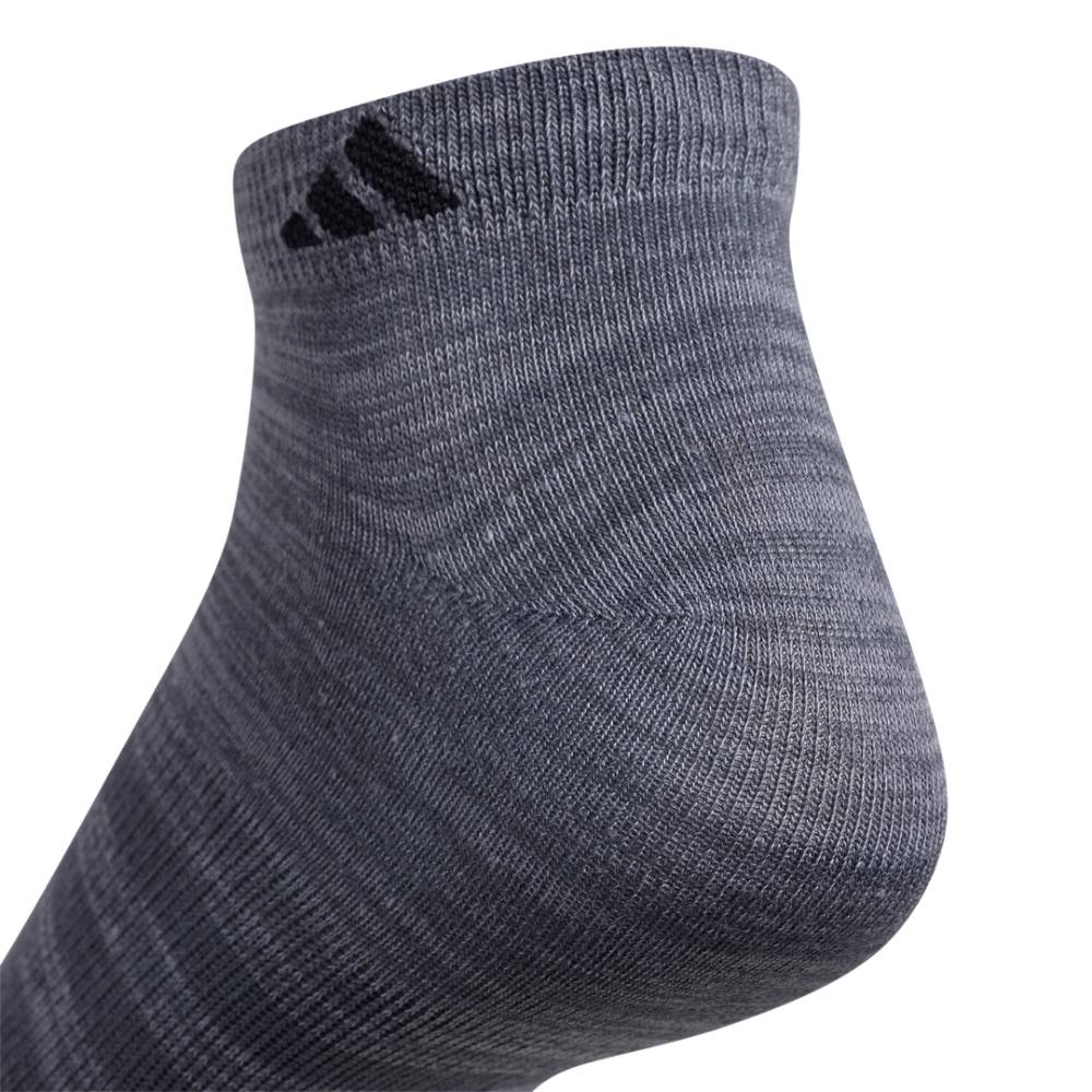 adidas Men's Superlite Low-Cut Socks 6 Pack (Dark Grey) - RacquetGuys.ca