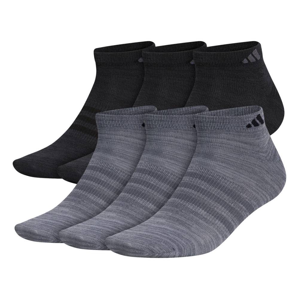 adidas Men's Superlite Low-Cut Socks Pack (Dark Grey