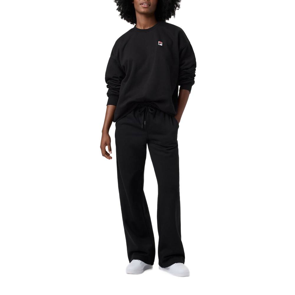 Fila Unisex Classic Relaxed Sweatshirt (Black) - RacquetGuys.ca