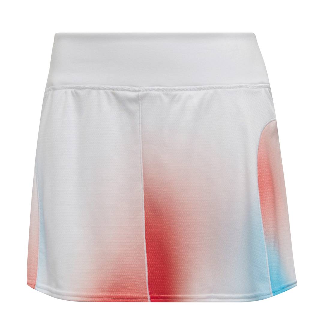 adidas Women's Mel Match Skirt (White/Black/Red) - RacquetGuys.ca
