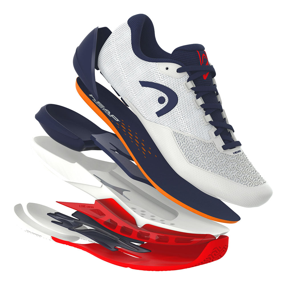 Head Revolt Pro 5.0 Men's Tennis Shoe (White/Black) - RacquetGuys.ca