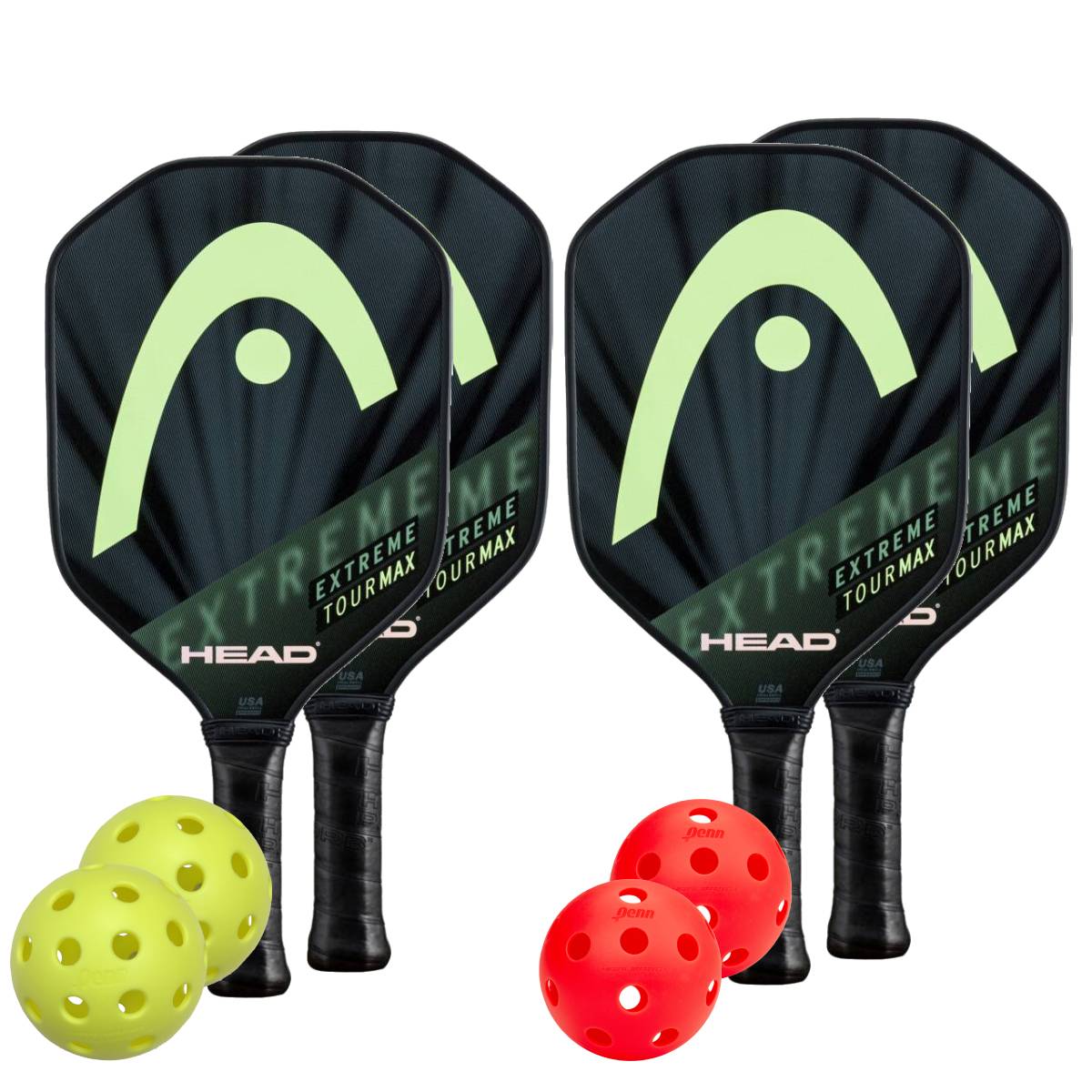 Head Extreme Tour MAX 4 Paddle Pickleball Bundle - RacquetGuys.ca