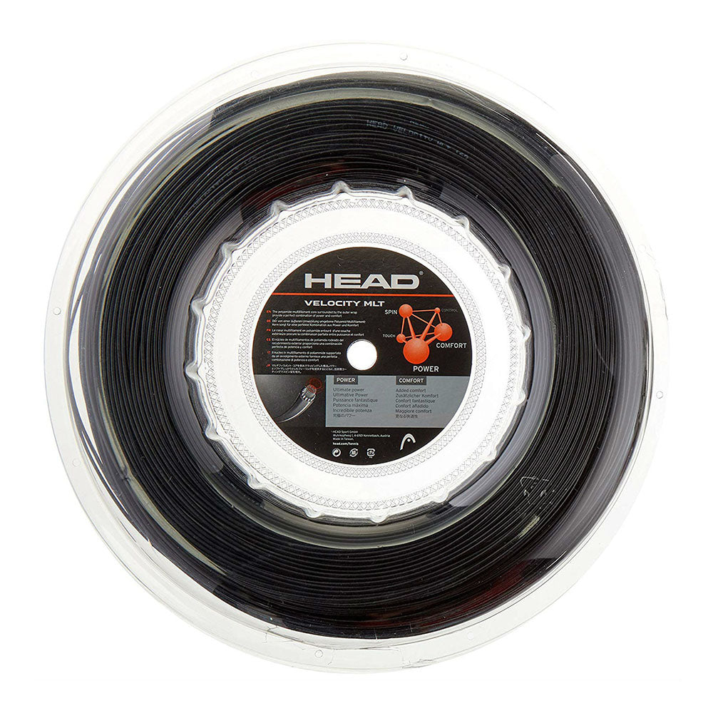 Head Velocity MLT 16/1.30 Tennis String Reel (Black) - RacquetGuys.ca
