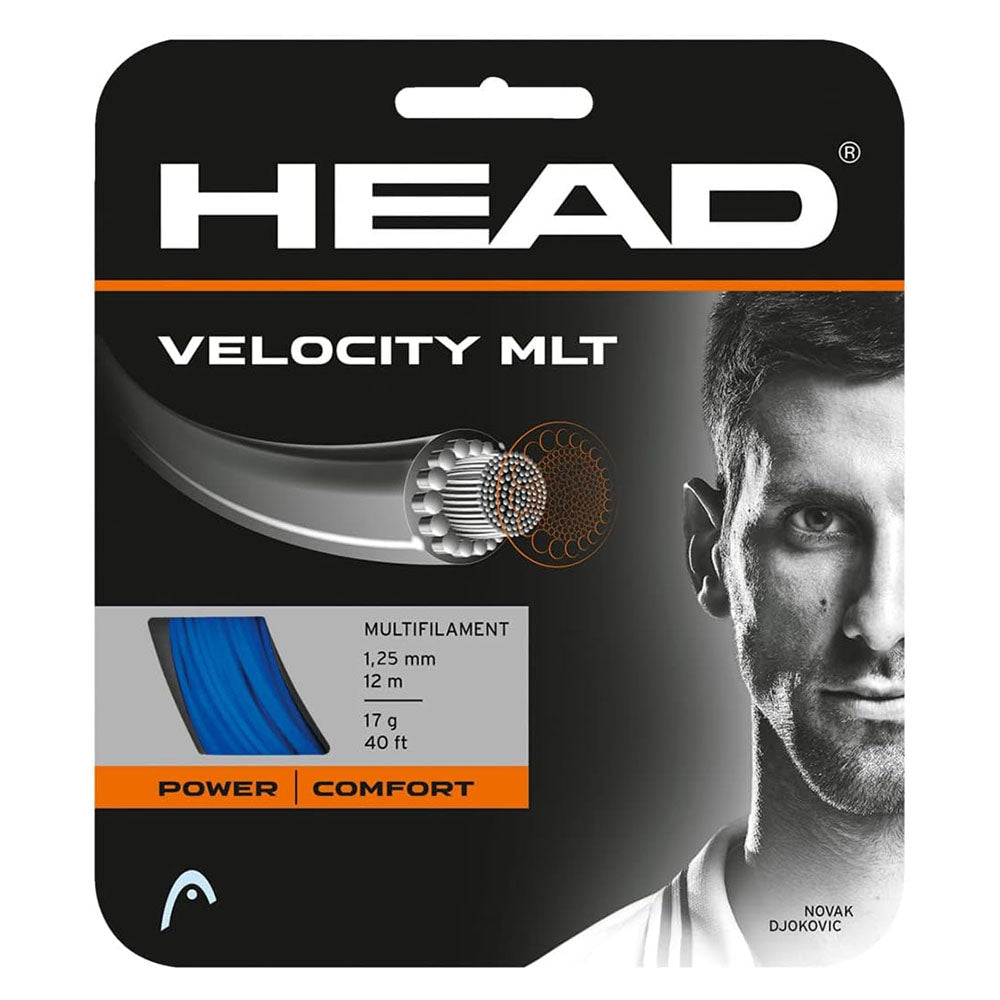 Head Velocity MLT 17/1.25 Tennis String (Blue) - RacquetGuys.ca
