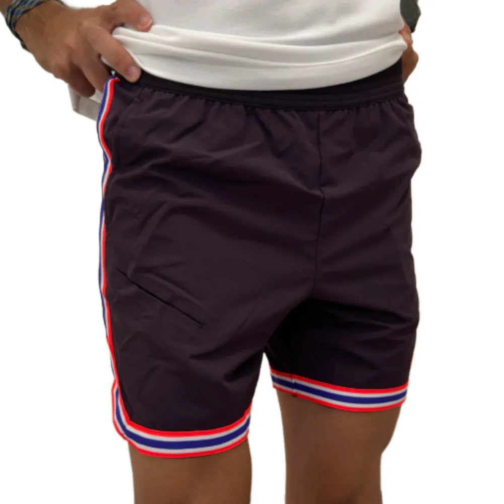 Nike Men's Court Dri-FIT U1 Slam NY Short (Burgundy Ash/Bright Crimson) - RacquetGuys.ca