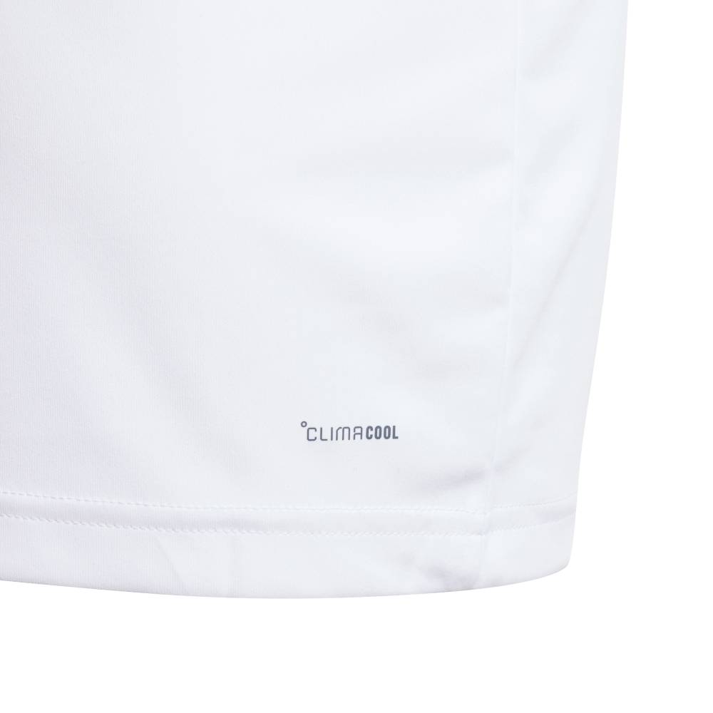 adidas Boy's 3 Stripe Club Polo (White) - RacquetGuys.ca