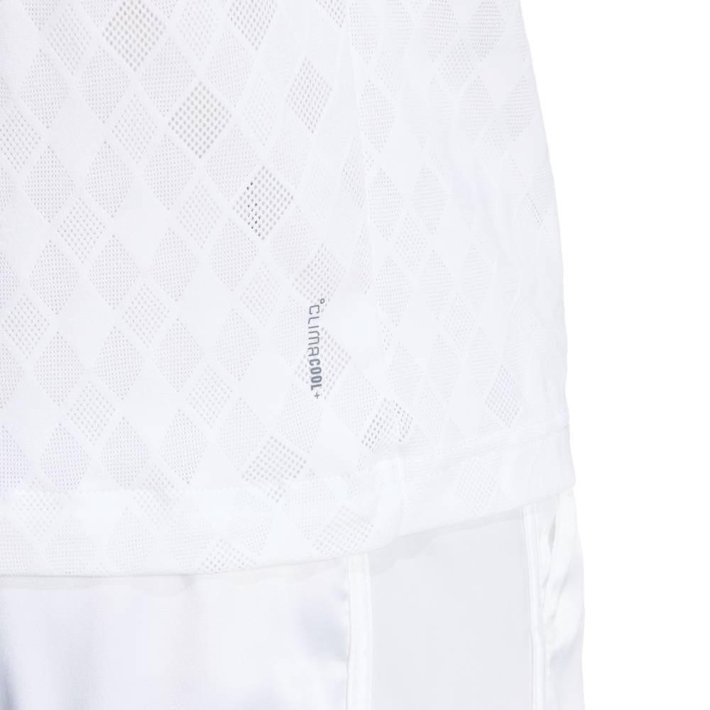 adidas Men's Polo Pro Top (White) - RacquetGuys.ca