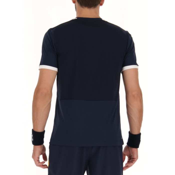 Lotto Men's Top IV Top (Navy Blue/Bright White) - RacquetGuys.ca