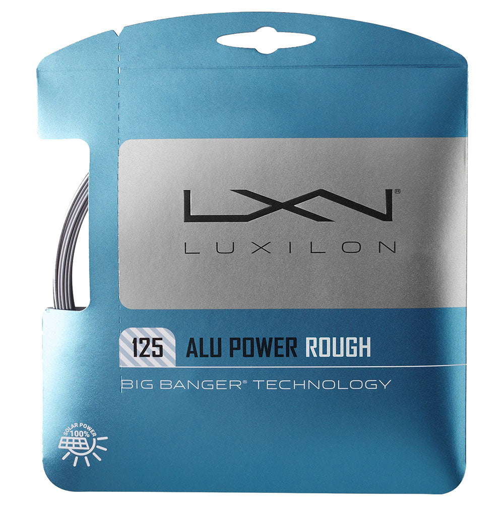 Luxilon ALU Power Rough 16L/1.25 Tennis String (Silver) - RacquetGuys.ca