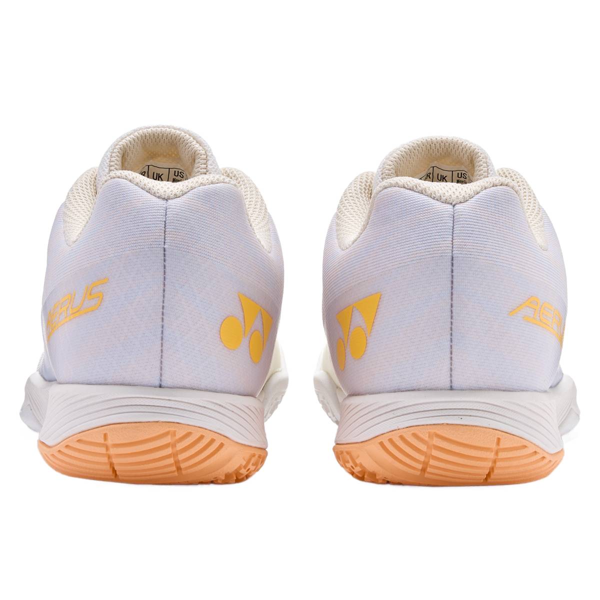 Yonex Power Cushion Aerus Z2 Women's Indoor Court Shoe (White/Orange) - RacquetGuys.ca