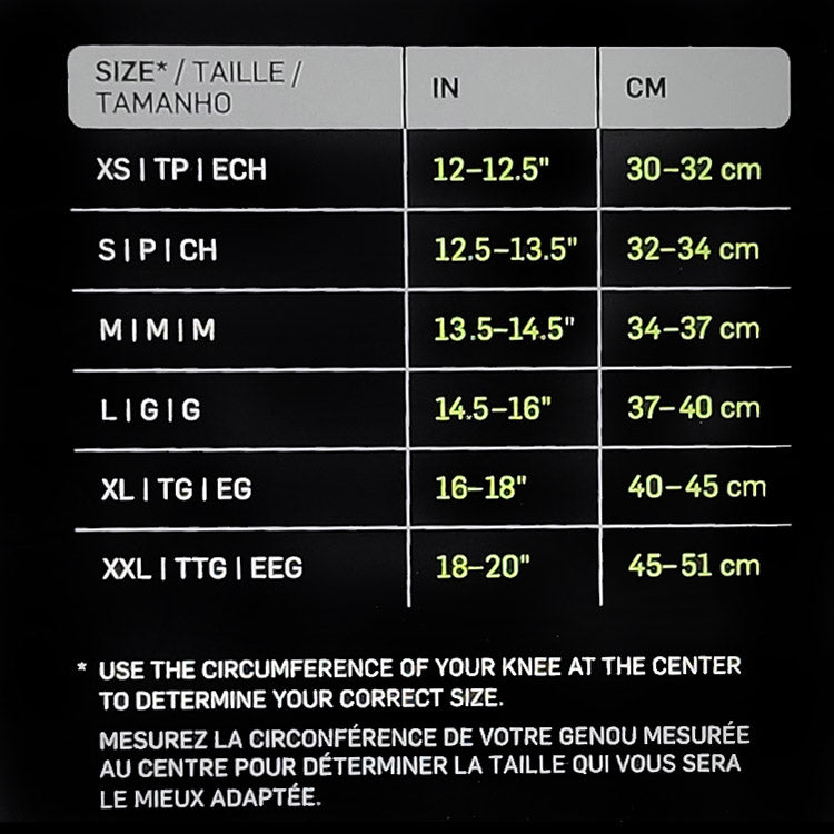 Nike Pro Open Knee Sleeve With Strap (Black/White) - RacquetGuys.ca