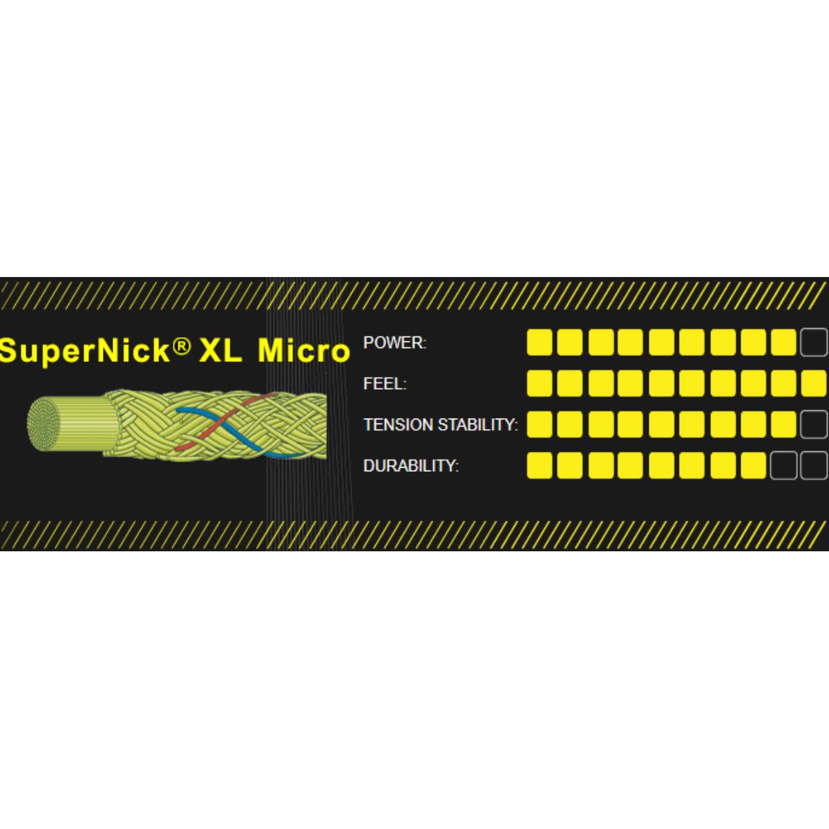 Ashaway SuperNick XL Micro Squash String Reel (Yellow/Red/Blue) - RacquetGuys.ca