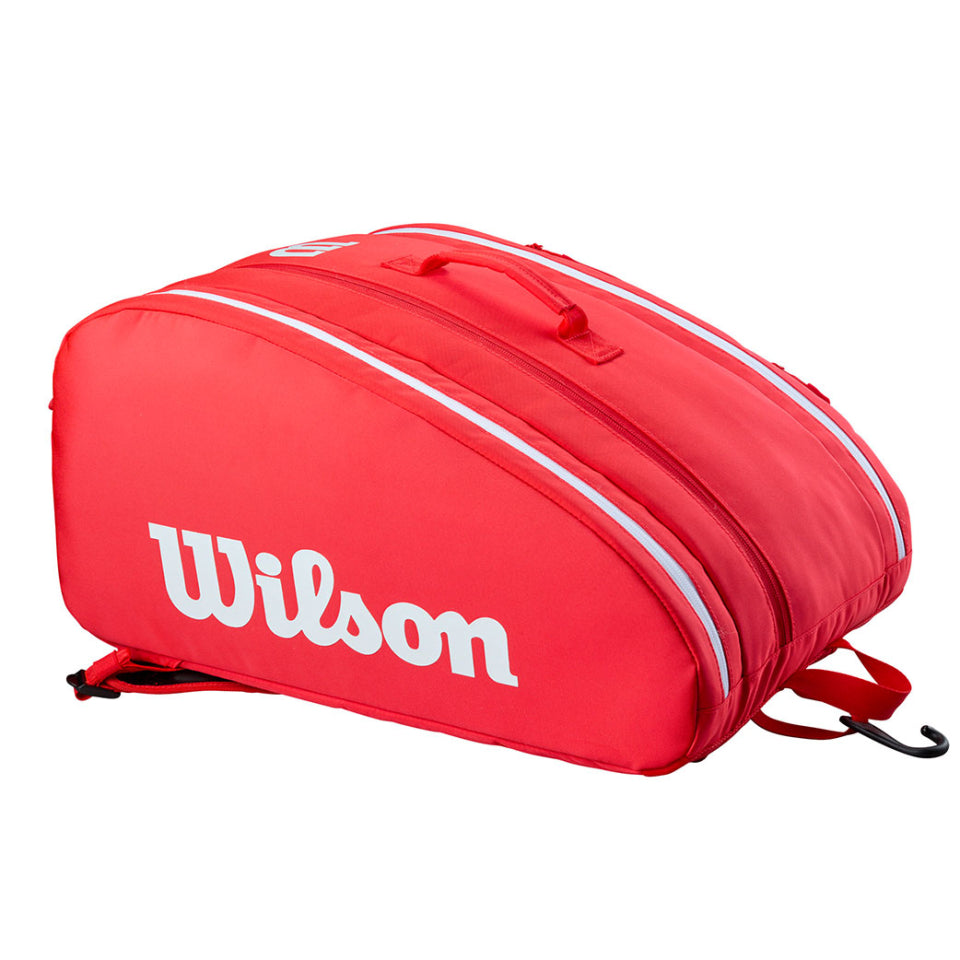 Wilson Super Tour Premium Pickleball, Padel Bag (Red) – RacquetGuys.ca