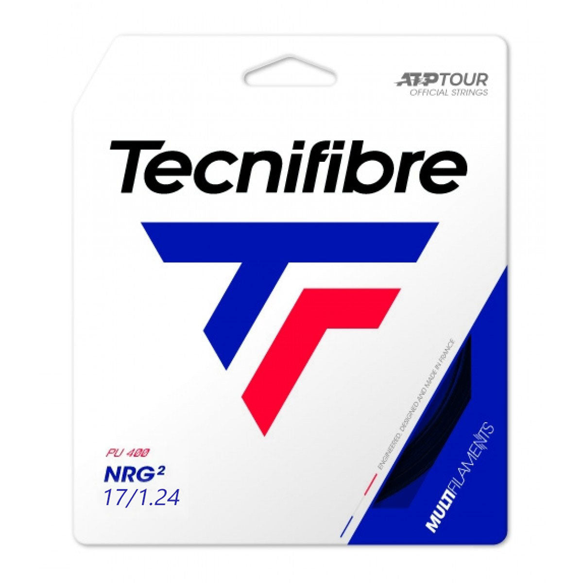 Tecnifibre NRG2 17/1.24 Tennis String (Black) - RacquetGuys.ca