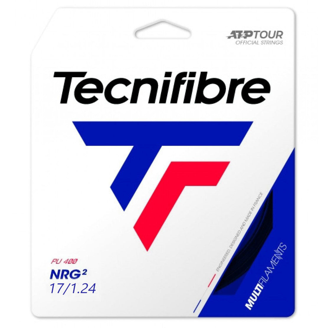Tecnifibre NRG2 17/1.24 Tennis String (Black) - RacquetGuys.ca