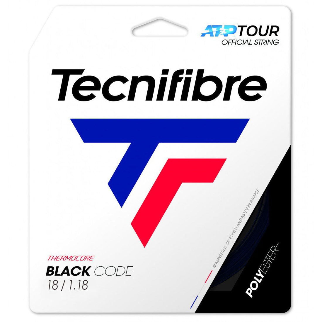 Tecnifibre Black Code 18/1.18 Tennis String (Black) - RacquetGuys.ca