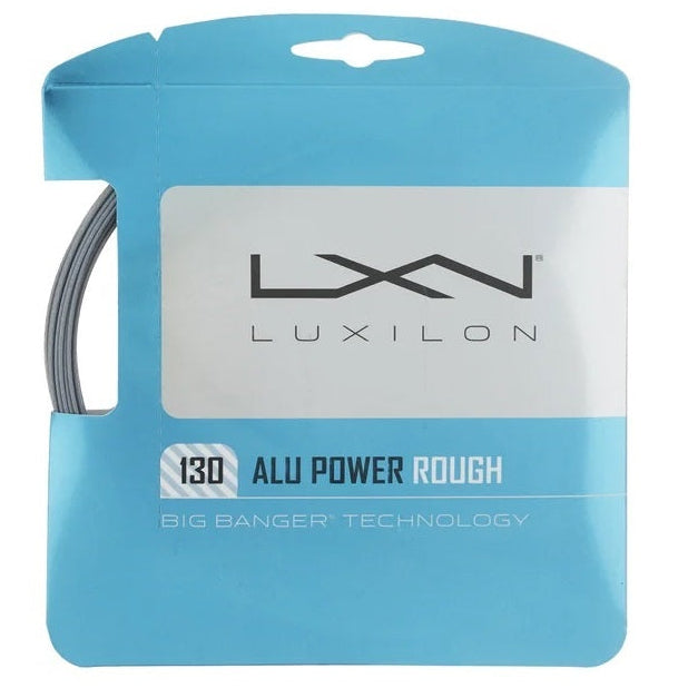 Luxilon ALU Power Rough 16 / 1.30 Tennis String (Silver) - RacquetGuys.ca
