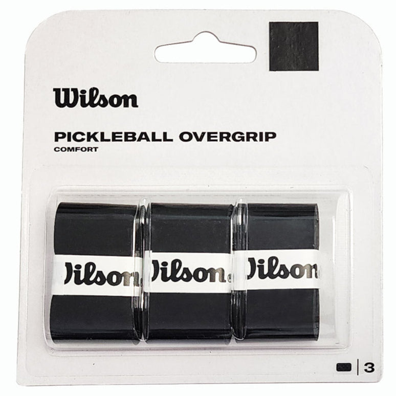 Wilson Pro Pickleball Overgrip 3 Pack (Black) - RacquetGuys.ca