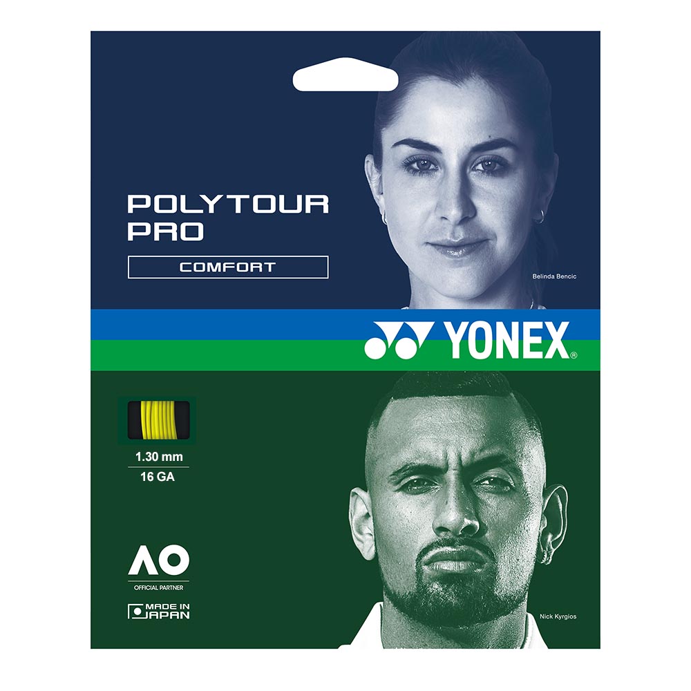 Yonex Poly Tour Pro 16/1.30 Tennis String (Yellow) - RacquetGuys.ca