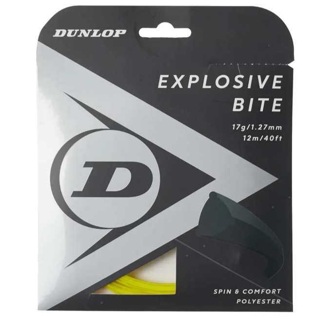 Dunlop Explosive Bite 17/1.27 Tennis String (Yellow) - RacquetGuys.ca