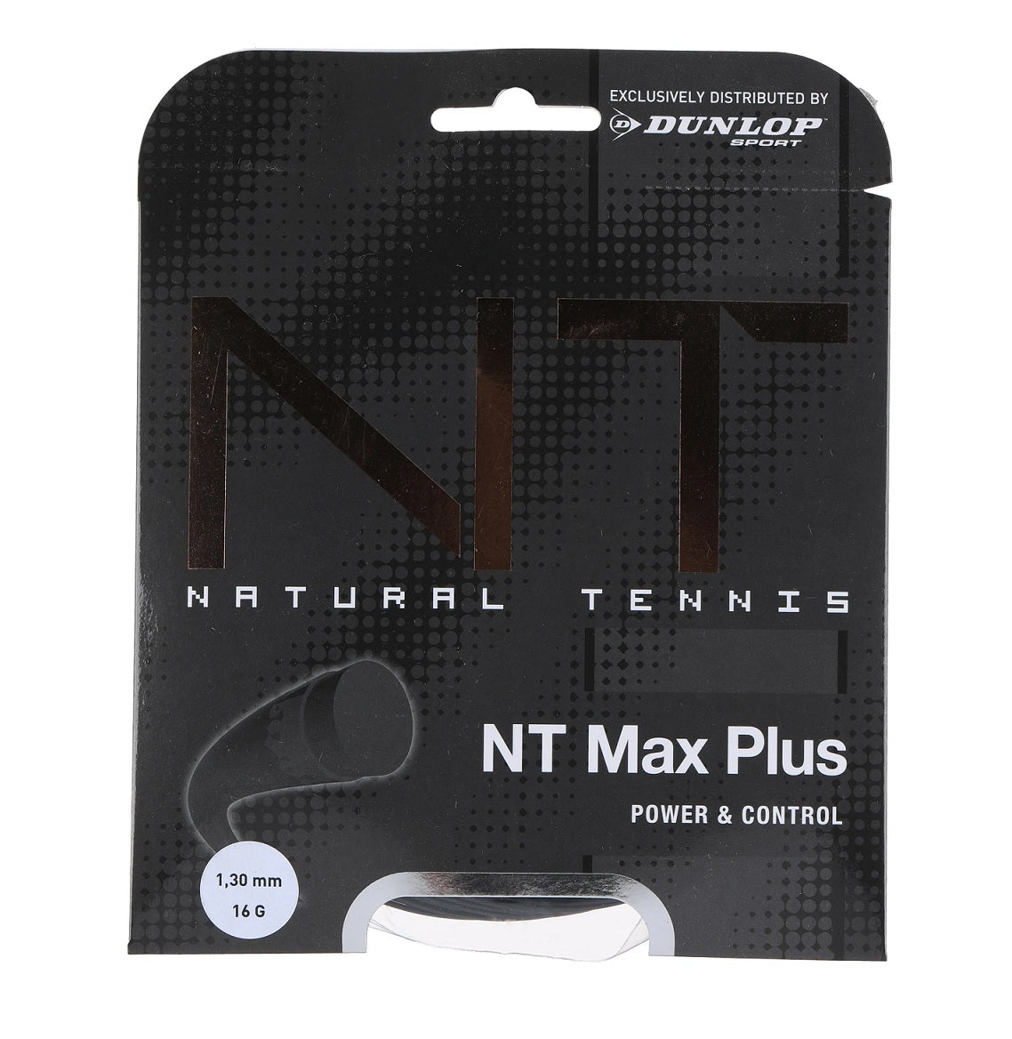 Dunlop NT Max Plus 16/1.30 Tennis String (Black) - RacquetGuys.ca