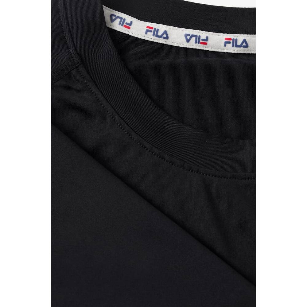 Fila Men's Short Sleeve Crewneck Top (Black) - RacquetGuys.ca