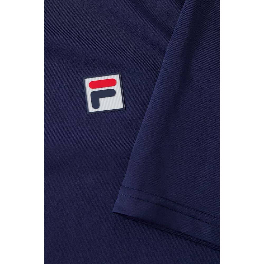 Fila Men's Short Sleeve Crewneck Top (Fila Navy) - RacquetGuys.ca