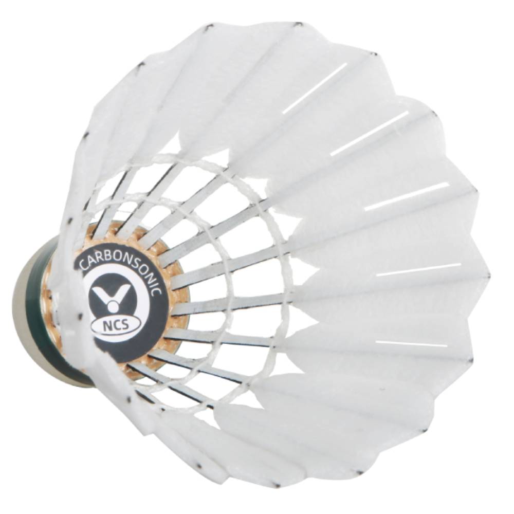 Victor New Carbon Sonic Synthetic Badminton Shuttlecock (Speed 77) (Dozen Tube) - RacquetGuys.ca